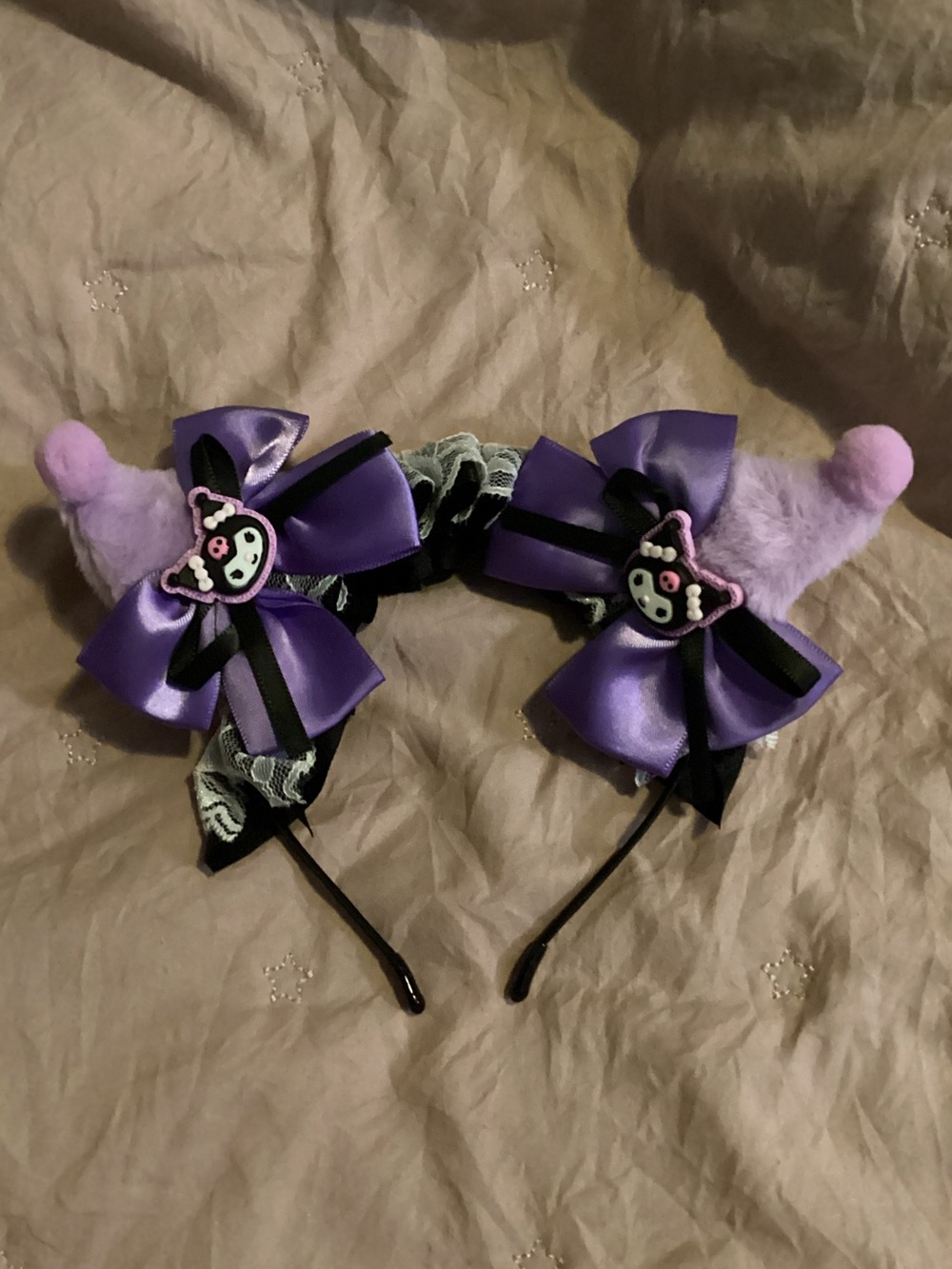 Sanrio-Kurami Ear Headband with Bows